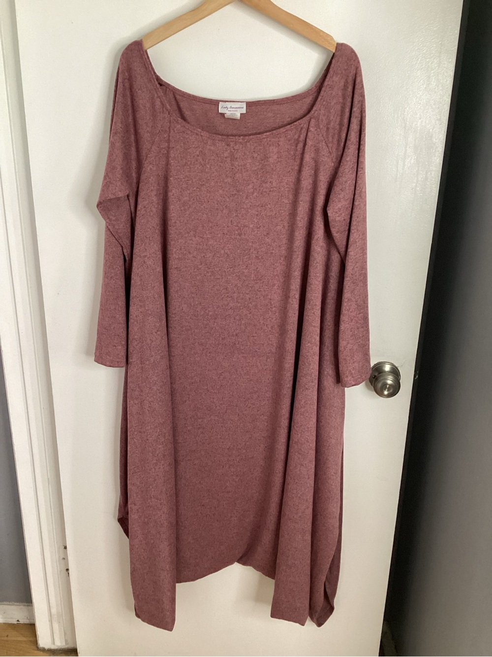 NWOT Cozy Mauve Long-Sleeve Jumpsuit Romper 3XL